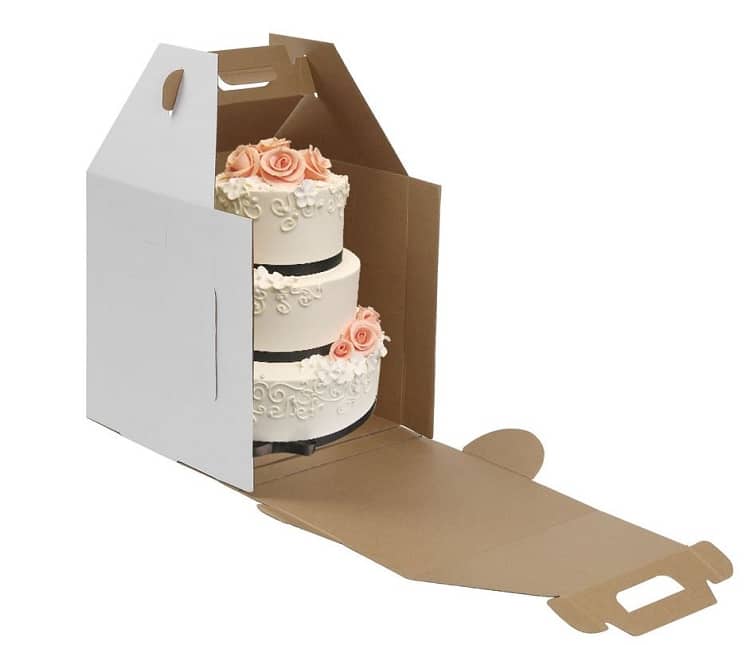 10x10x12 Tall Cake Boxes With Handle Set of 10