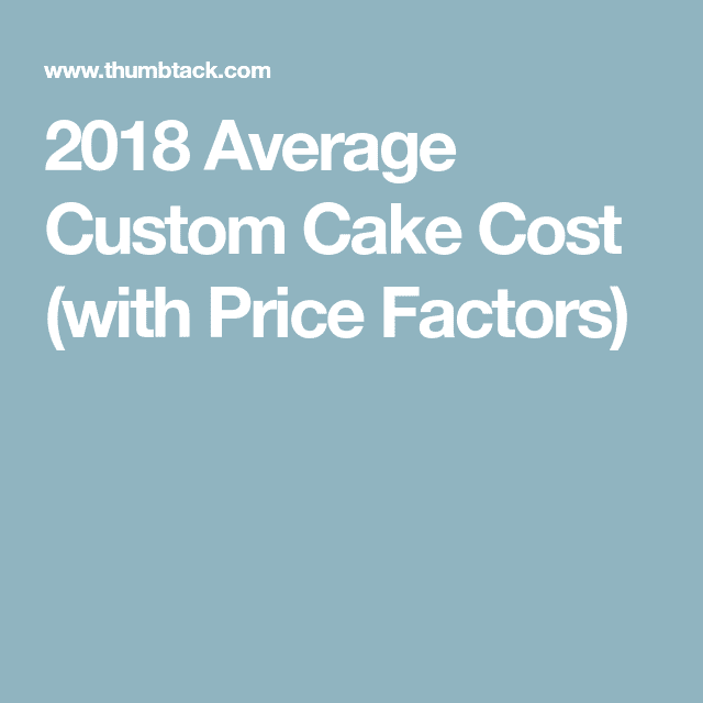2021 Average Custom Cake Cost (with Price Factors)