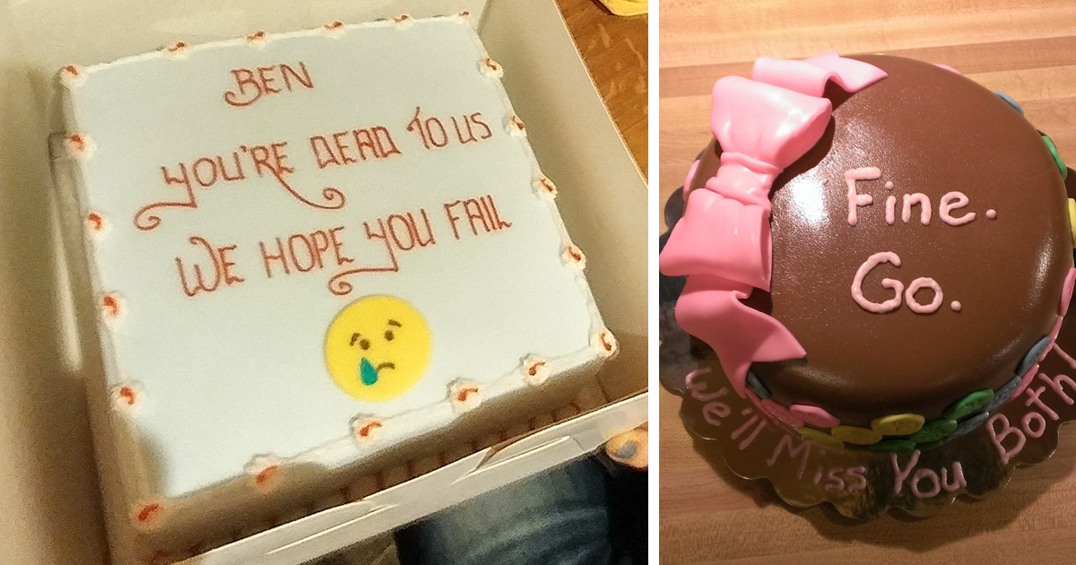 30 Last Day Office Farewell Cakes Send Employees Off In The Funniest Way..