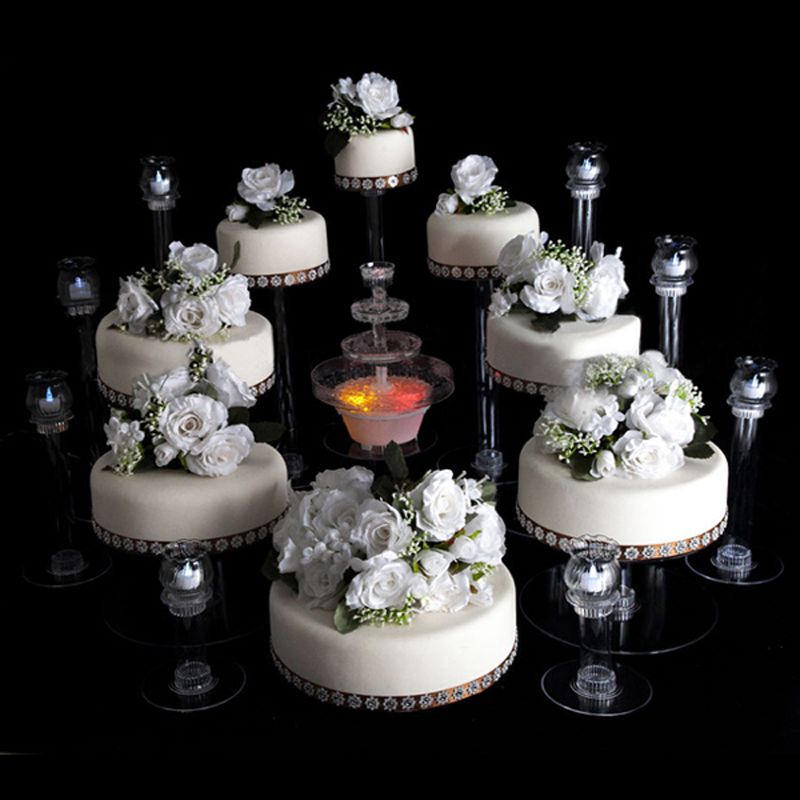 4 Tier Clear Acrylic Cupcake Cake Stand