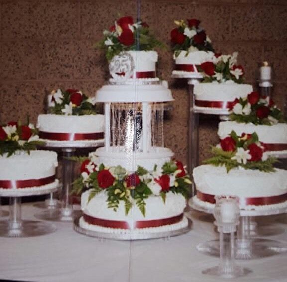 8 TIER CASCADING WEDDING CAKE STAND STANDS / 8 TIER CANDLE STAND SET # ...