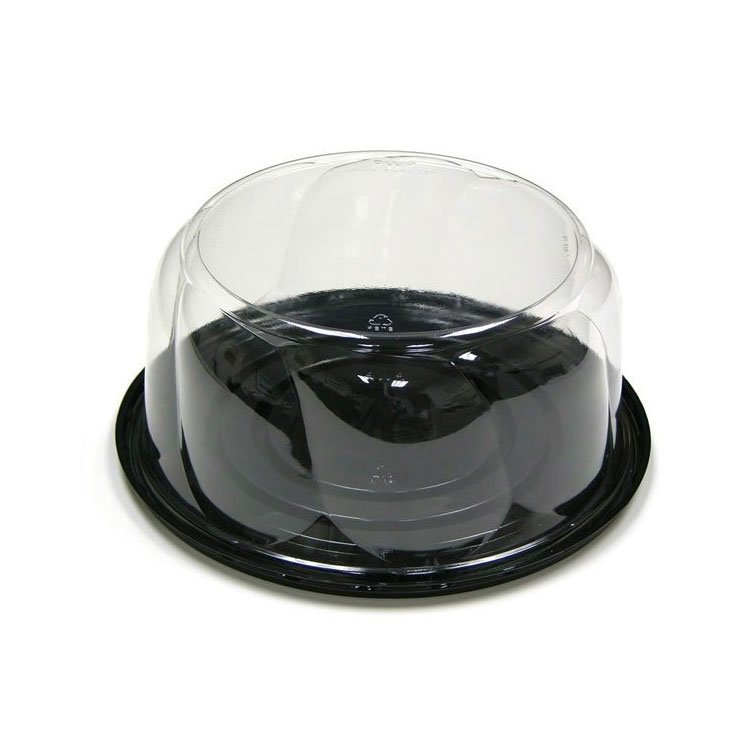 9 Dia Deep Plastic Cake Containers with 4 3/4H Dome Lid ...
