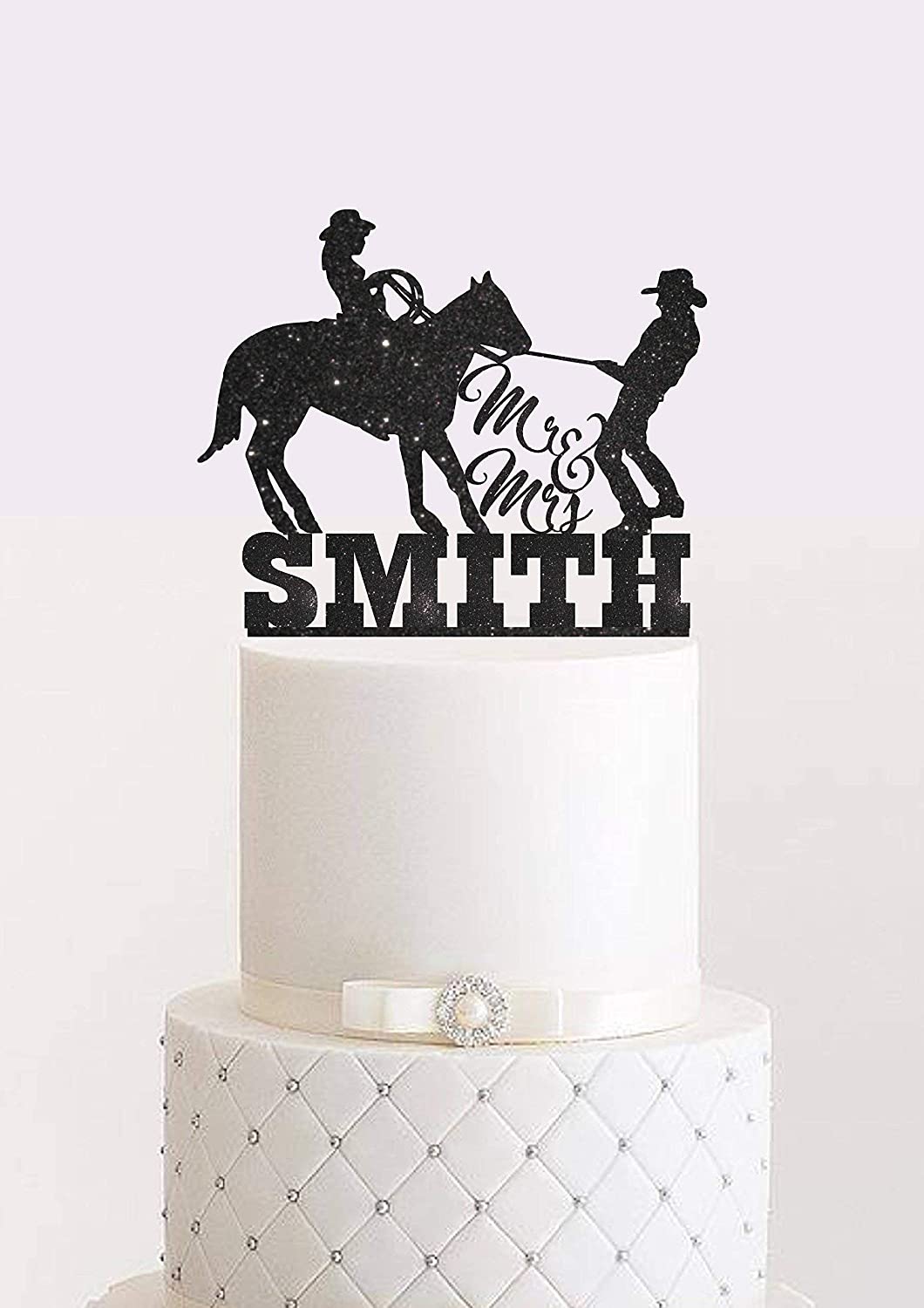 Amazon.com: Cowboy Wedding Cake Topper Bride and Groom ...