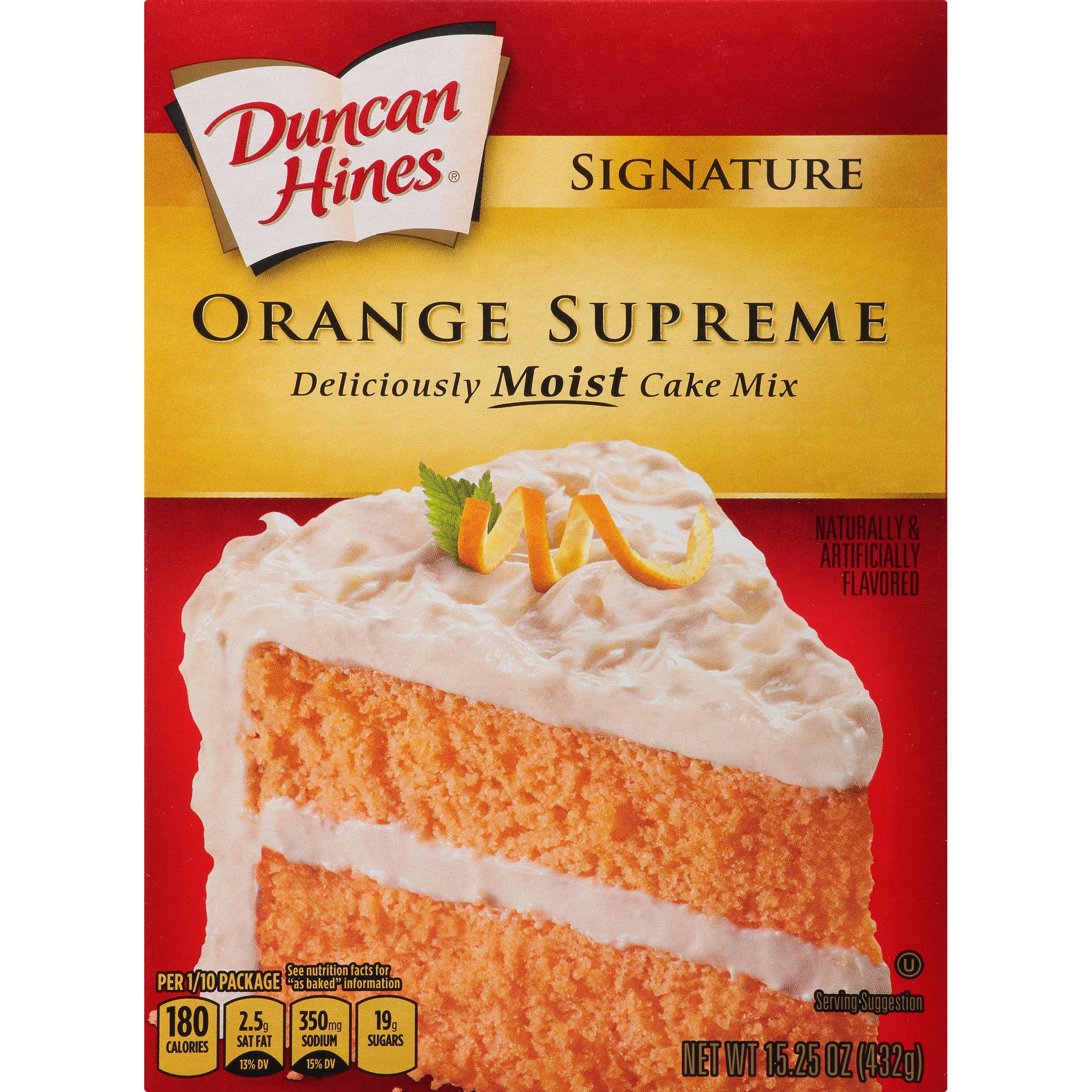 Amazon.com : Duncan Hines Signature Orange Supreme Cake Mix 15.25oz ...