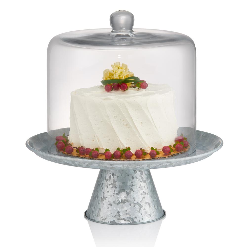 Artland 8 in. Dia Cake Dome with Galvanized Stand 10 in ...
