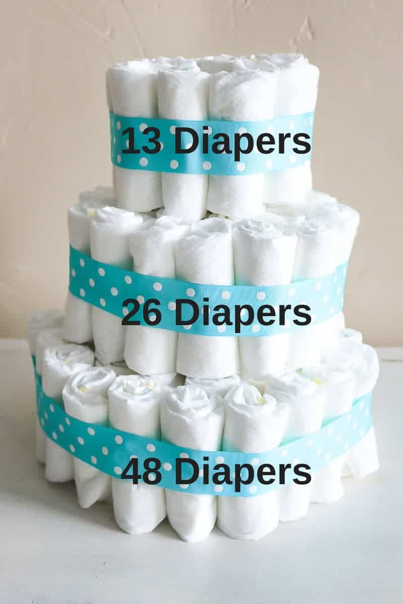 Baby Diaper Cake Tutorial For Diaper Shower