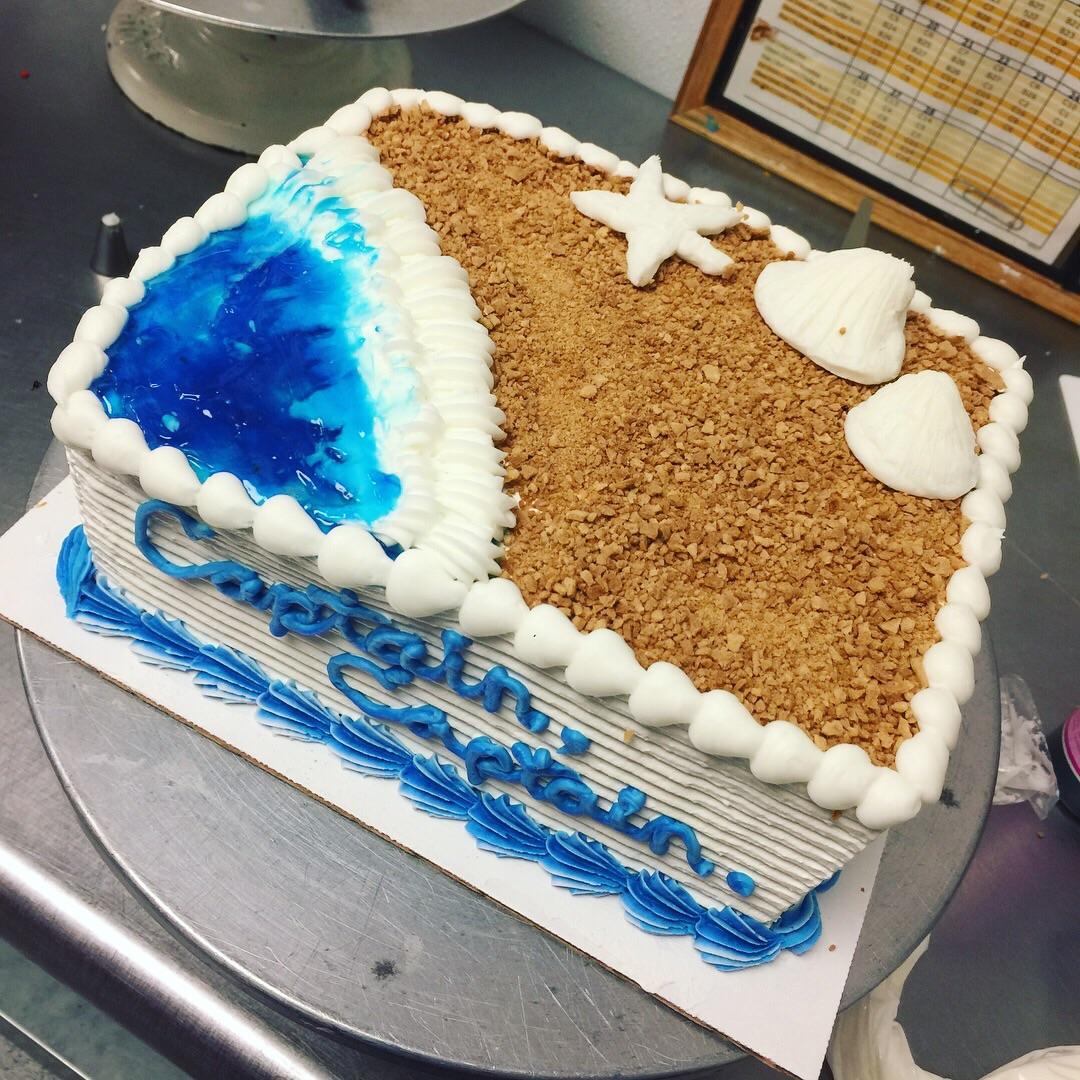 Beach ice cream cake from Baskin Robbins! One of my favorites Ive done ...