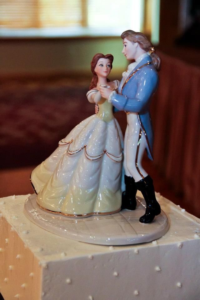 Beauty and The Beast Wedding Cake Topper