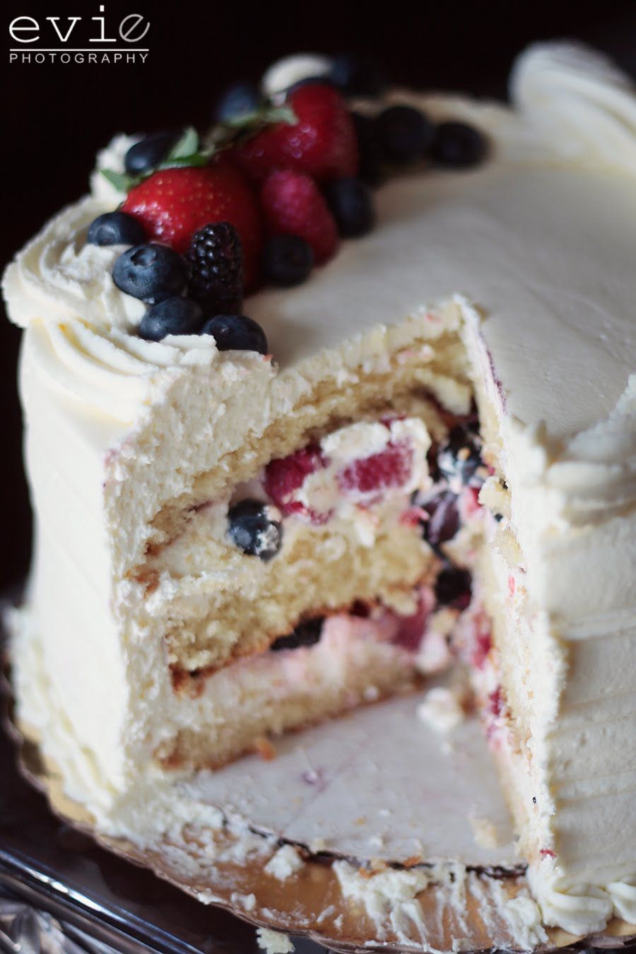 Berry Chantilly cake!!! One of my favorites! This one is off ...