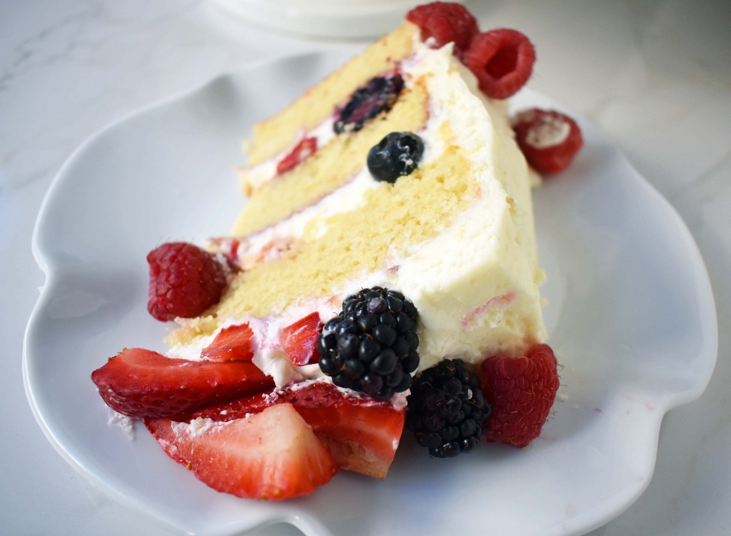 Berry Chantilly Cream Cake â Modern HoneyÂ®