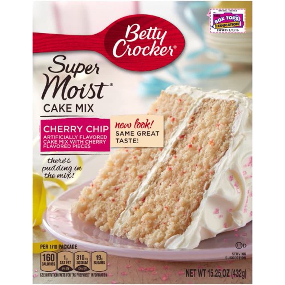 Betty Crocker Â® Super Moist Cake Mix Cherry Chip (Pack of 2)