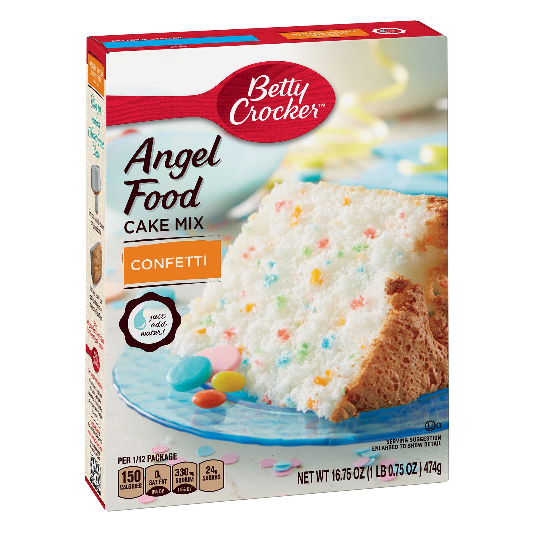 Betty Crocker Angel Food Confetti Cake Mix, 16.75 oz