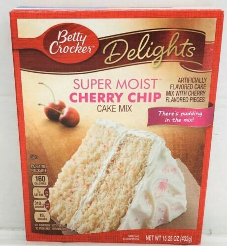 Betty Crocker Delights Super Moist Cherry Chip Cake Mix 15.25 oz ...