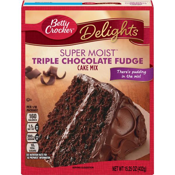 Betty Crocker Delights Super Moist Triple Chocolate Fudge ...