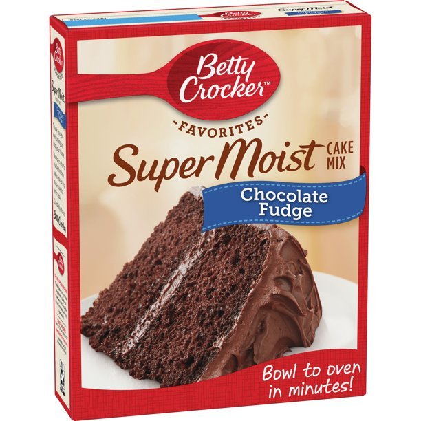 Betty Crocker Super Moist Chocolate Fudge Cake Mix, 15.25 Ounce ...