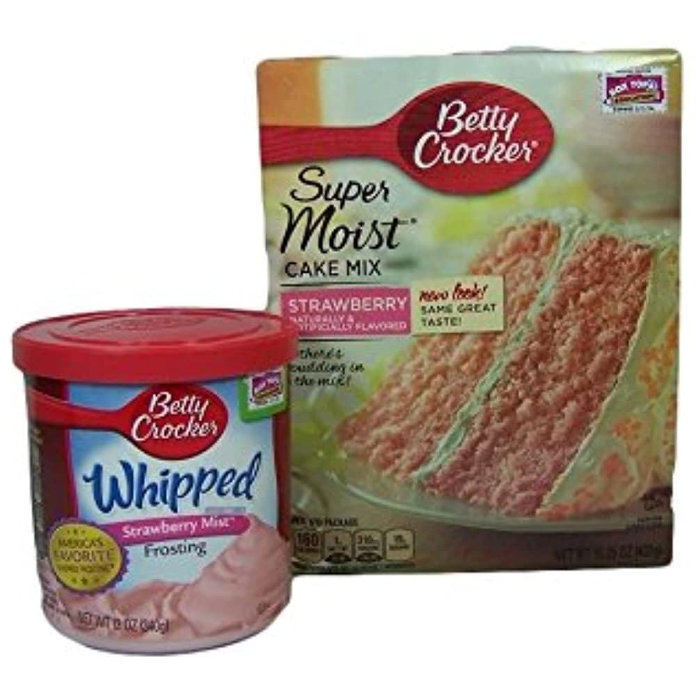 Betty Crocker Super Moist Strawberry Cake Mix and Strawberry Mist ...