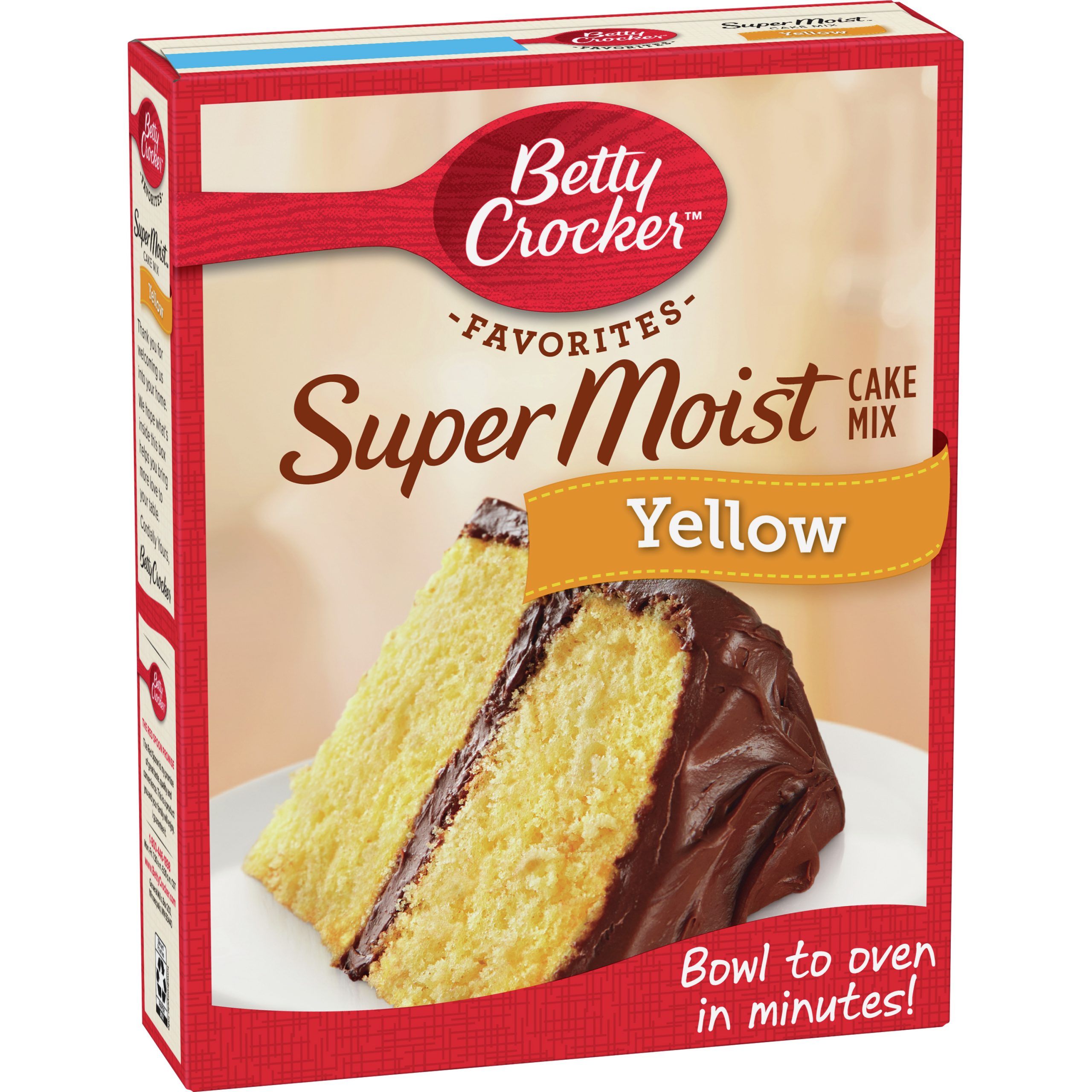 Betty Crocker Super Moist Yellow Cake Mix, 15.25 oz ...