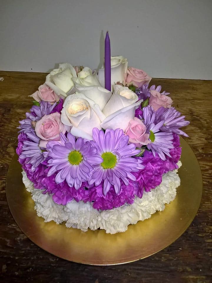 Birthday Cake of flowers! in Finleyville, PA