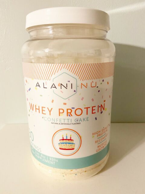 Brand new Alani Nu Confetti Cake Whey Protein Powder 30 ...