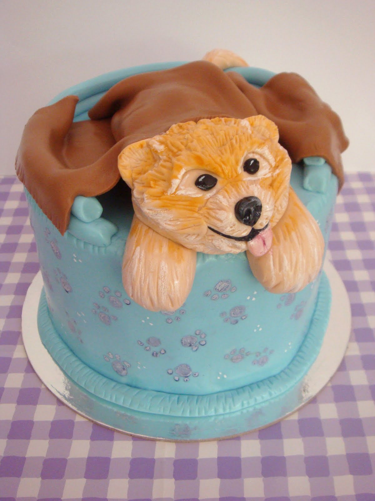 butter hearts sugar: Puppy Dog Cake