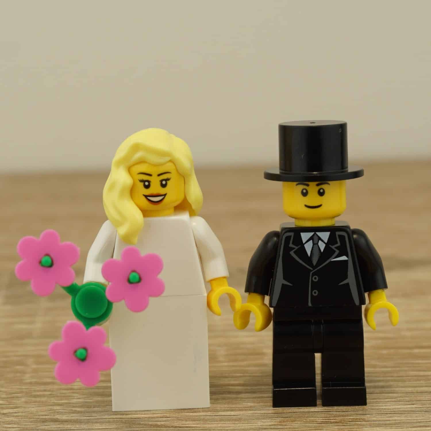Cake Topper for Wedding Lego bride and groom Lego cake