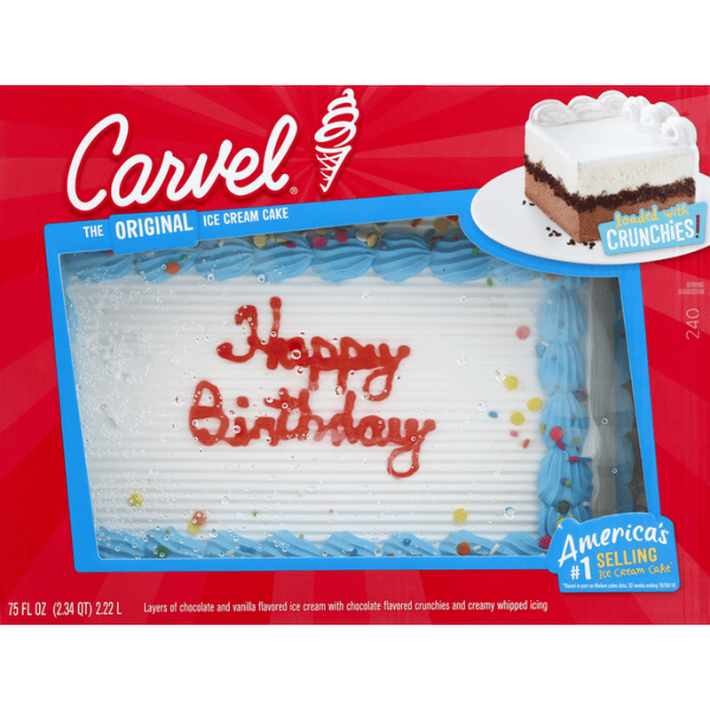 Carvel Ice Cream Cake, The Original (75 oz)