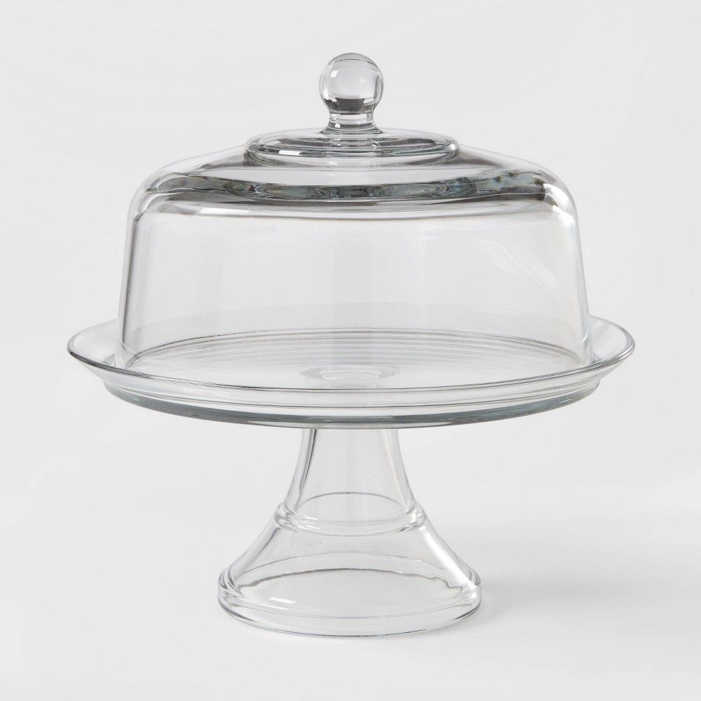 Classic Glass Cake Stand with Dome