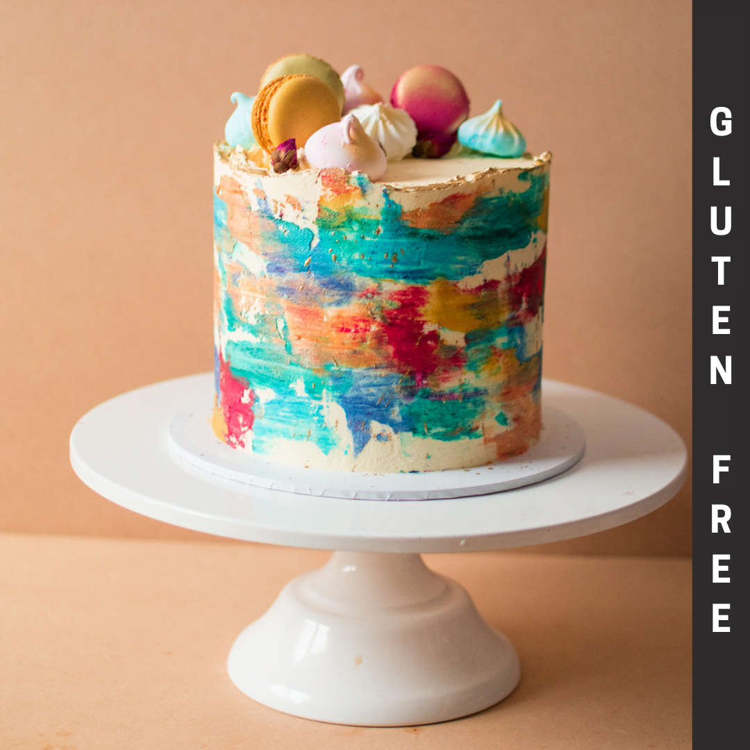 Colourful Canva Gluten Free Cake