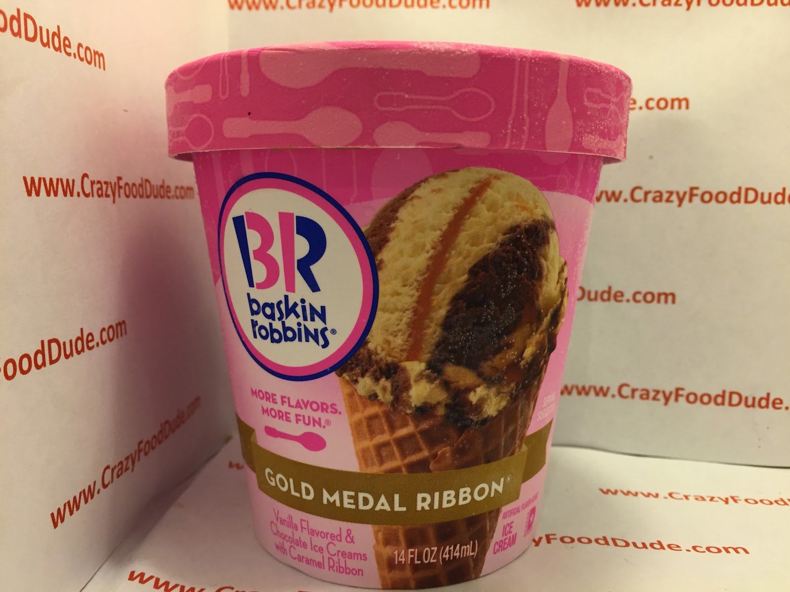 Crazy Food Dude: Review: Baskin Robbins Gold Medal Ribbon ...