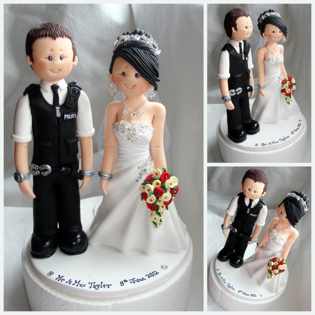 Custom to Bride and Groom Wedding Cake Toppers