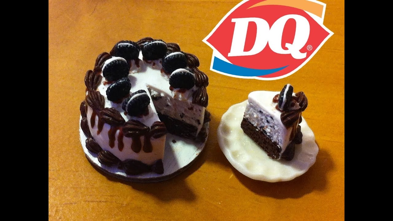 Dairy Queen Inspired Oreo Cookie Ice Cream Cake:Polymer Clay Tutorial ...