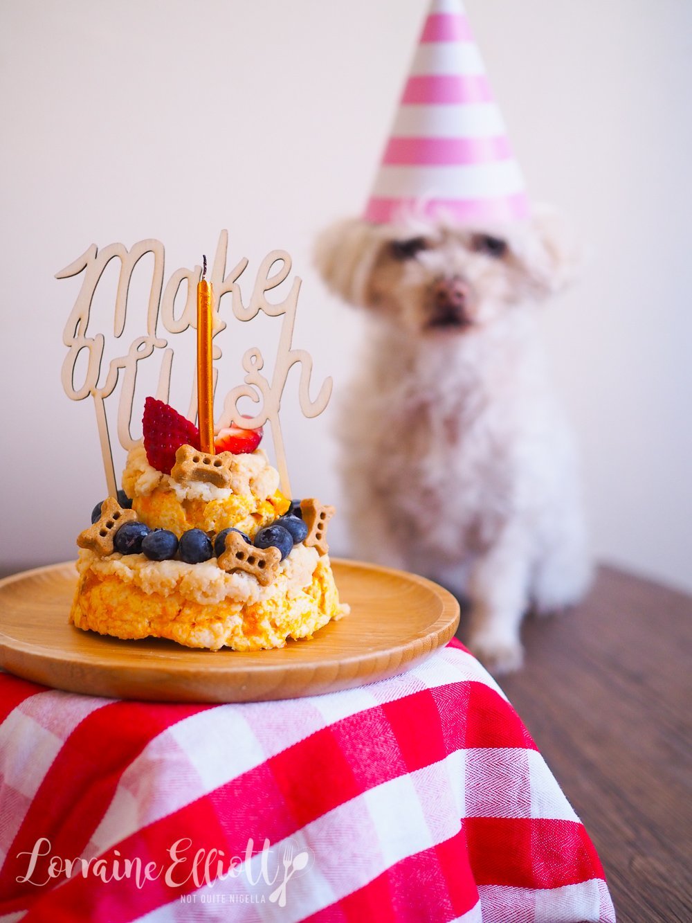 Easy Dog Birthday Cake @ Not Quite Nigella