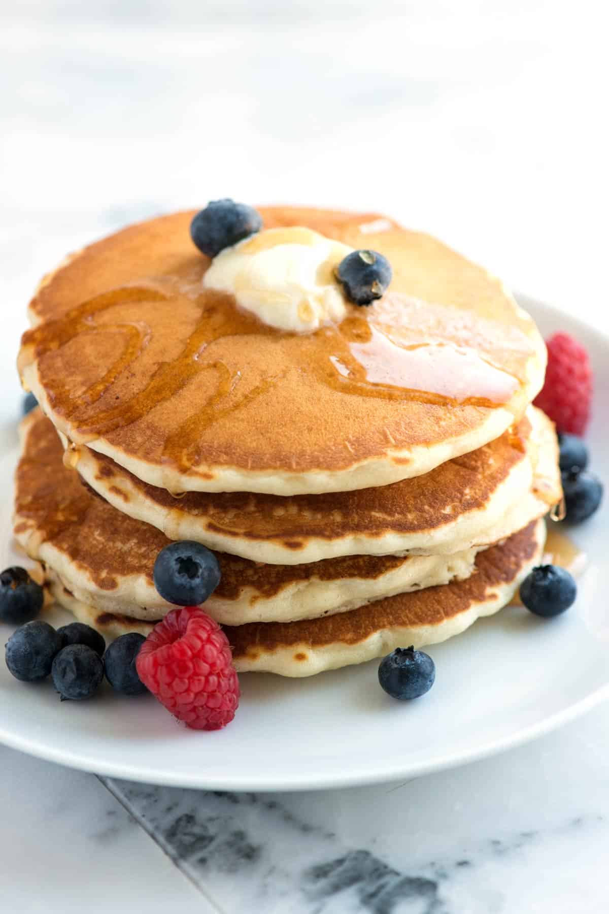 Easy Fluffy Pancakes from Scratch