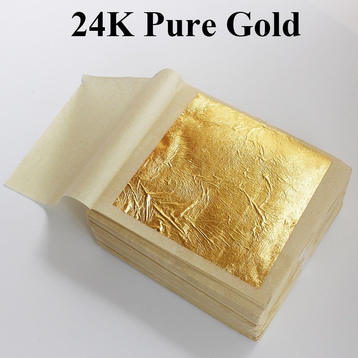 Edible Gold Leaf 24K Gold Leaf Sheets Edible Gold Foil ...