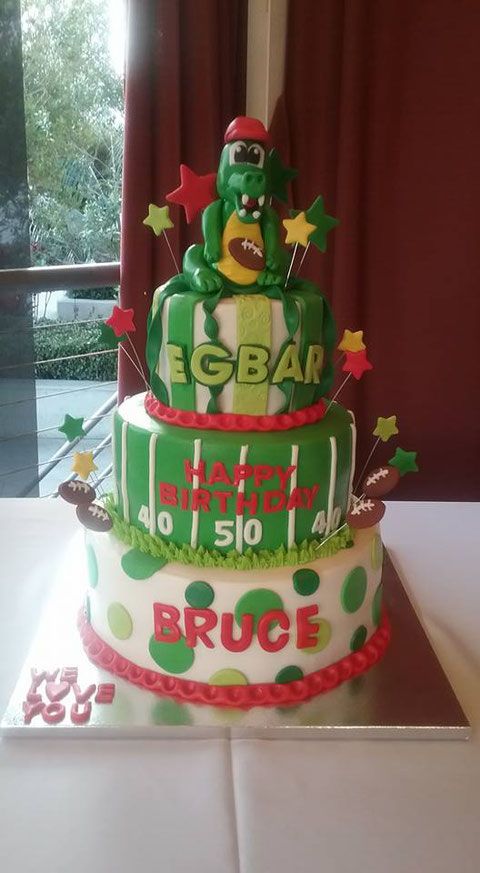 EGBAR cake dragon football birthday Orange County ...