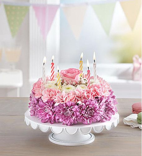 fresh pastel #flowers birthday cake