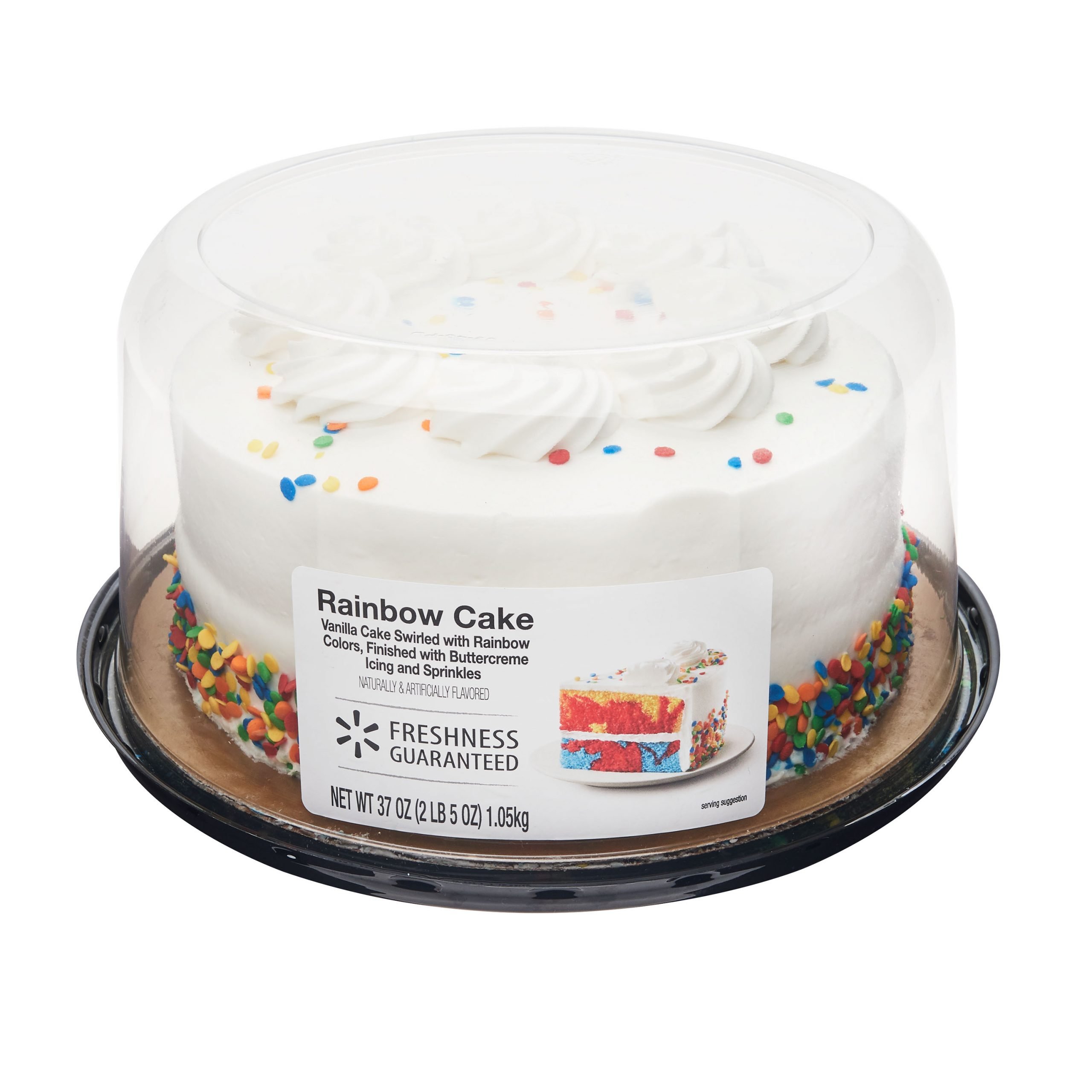 Freshness Guaranteed 7"  Rainbow Cake
