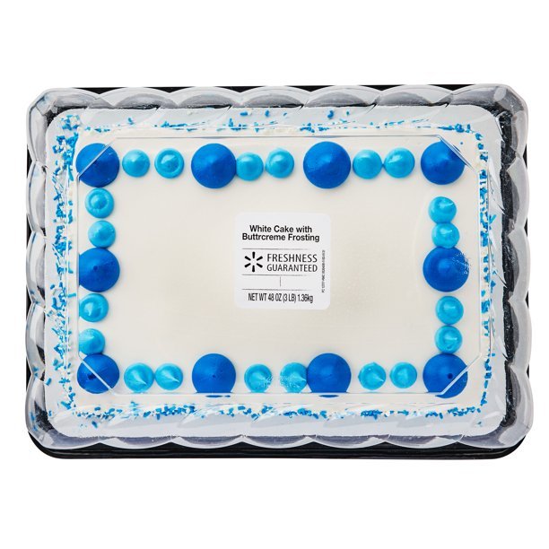 Freshness Guaranteed White Cake with Buttrcreme Frosting, 1/4 Sheet ...