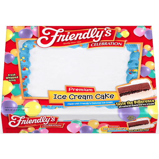Friendlys Ice Cream Cake, Premium, Celebration