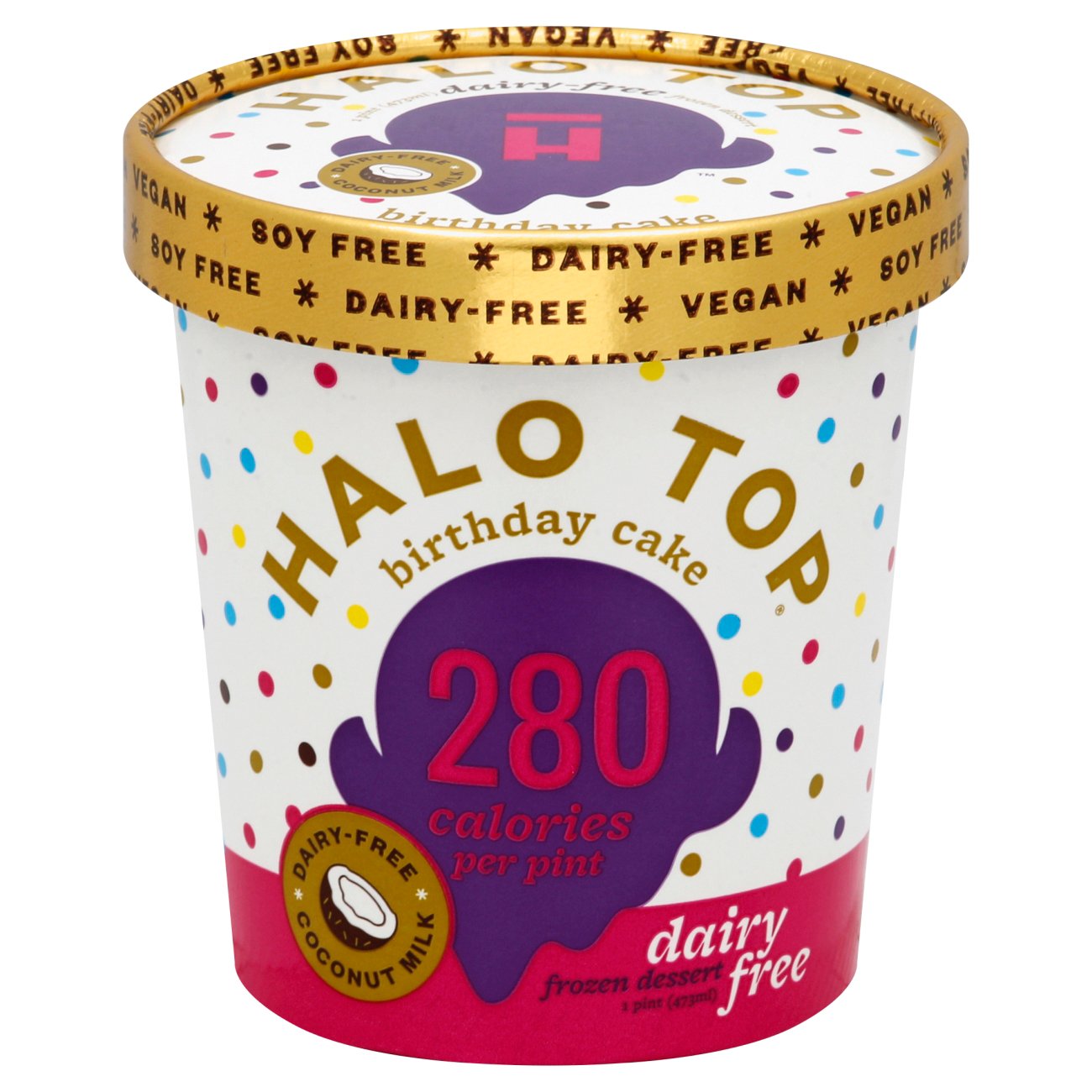 Halo Top Birthday Cake Dairy Free Ice Cream