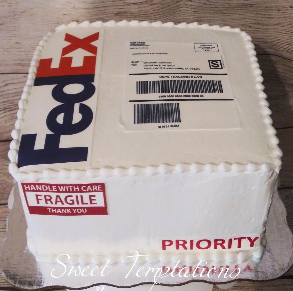 how to ship a cake fedex
