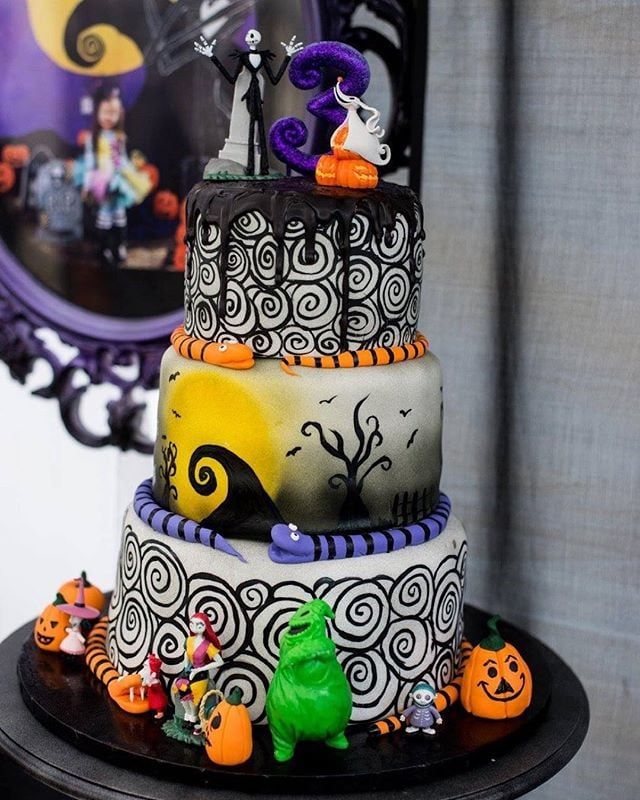 Image result for nightmare before christmas cake ...