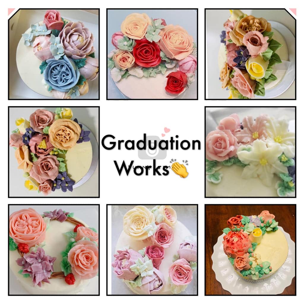 JSA 2 days completed flower piping cake decoration Certificate Course ...