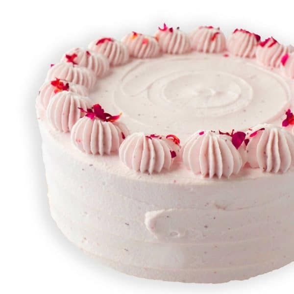 Keto Berries Mousse Cake w/ Rose