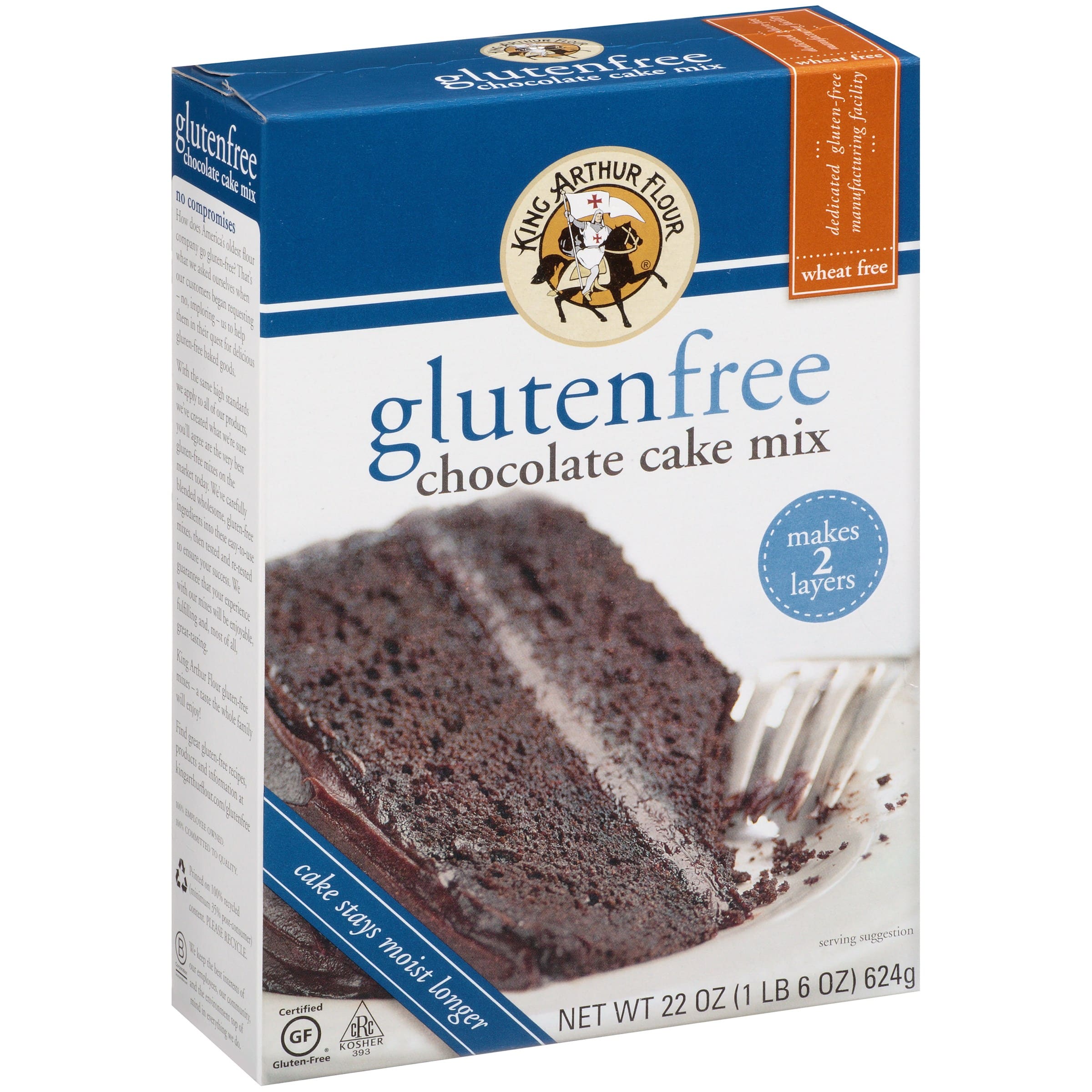 King Arthur Flour Gluten Free Chocolate Cake Mix, 22 oz