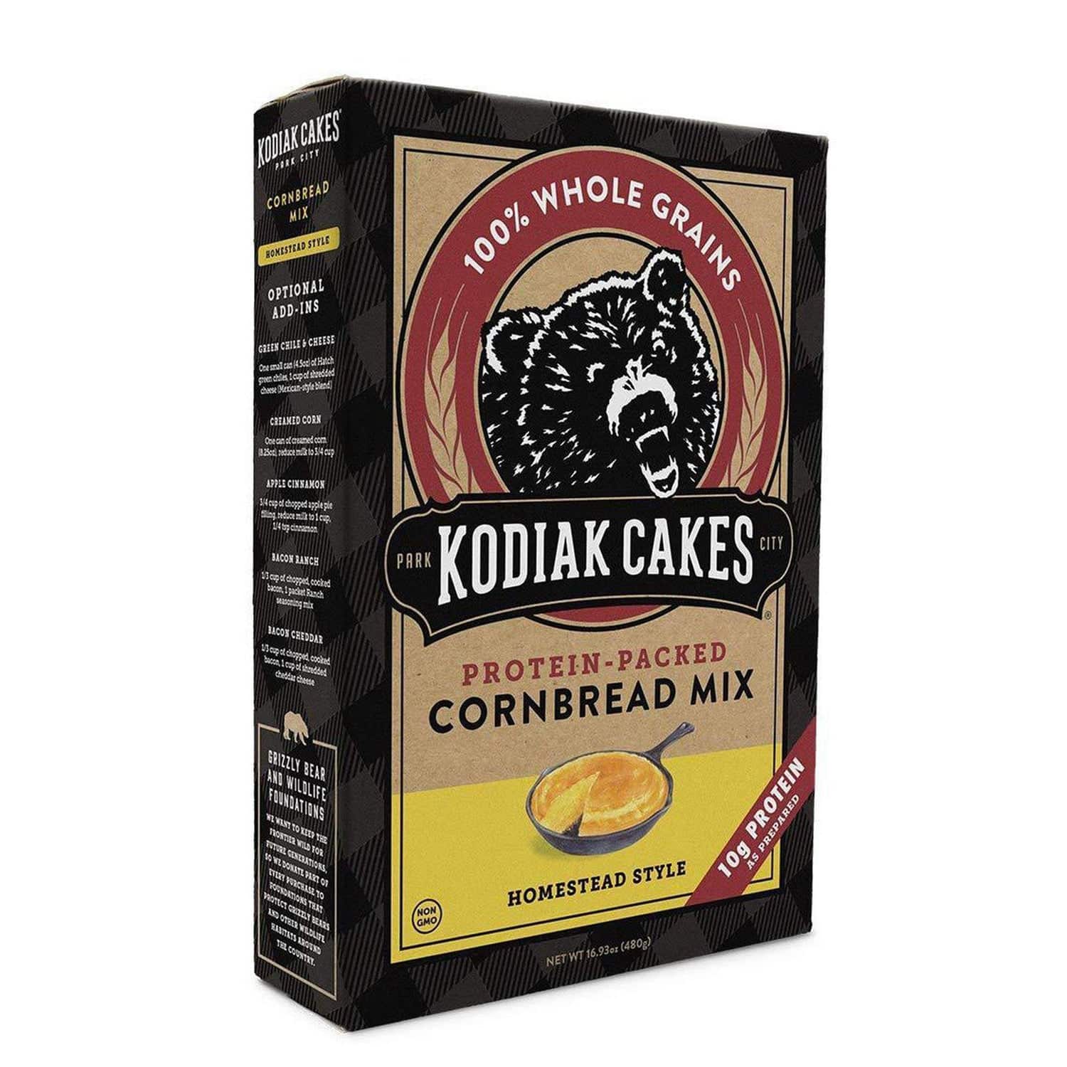 Kodiak Cakes, 100% Whole Grains Cornbread Mix, 16.93oz/480g