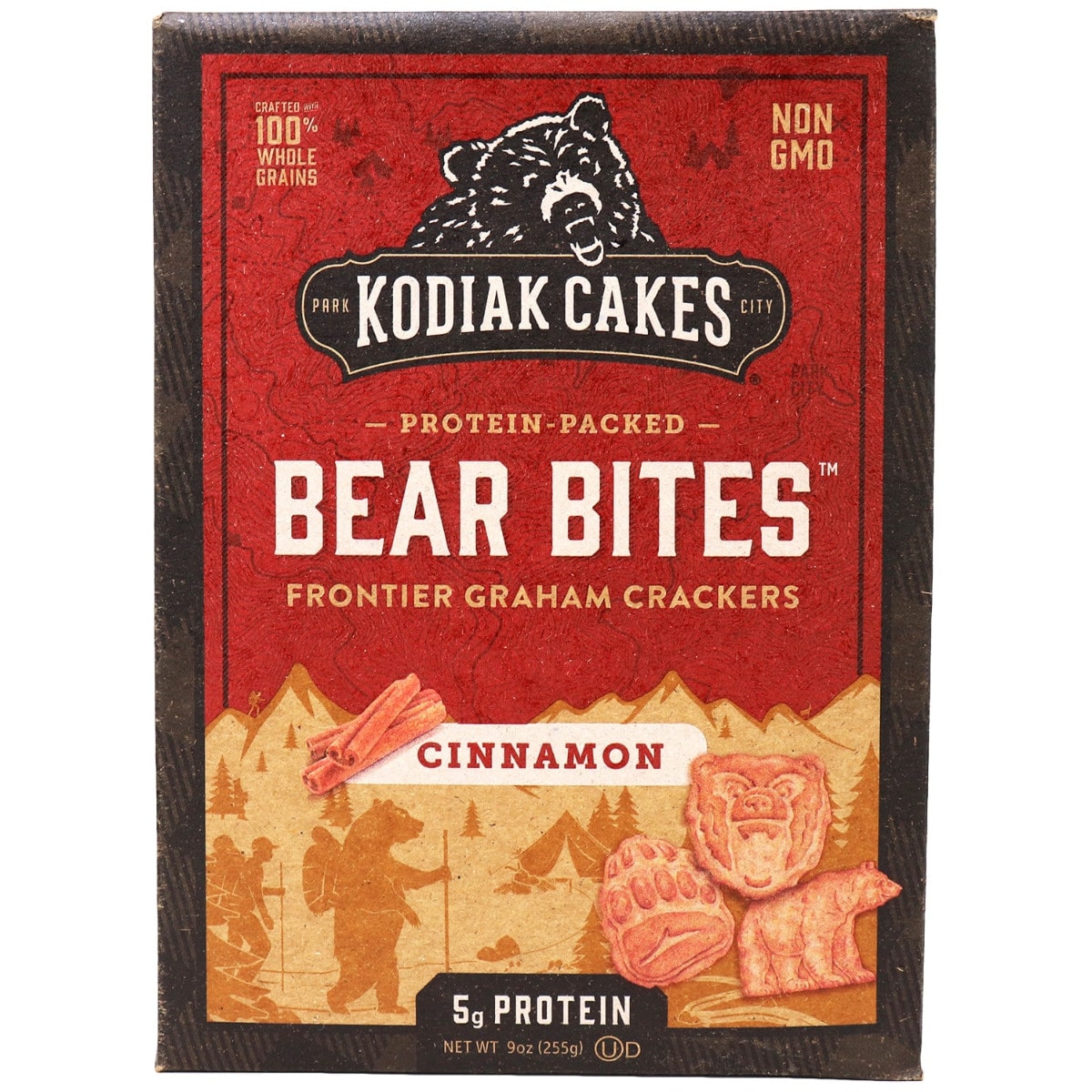 Kodiak Cakes Bear Bites Cinnamon Graham Crackers Protein Packed