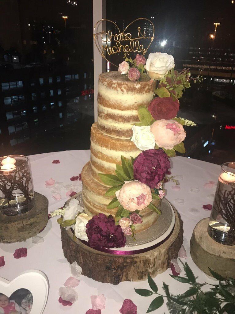 Large wedding log cake stand