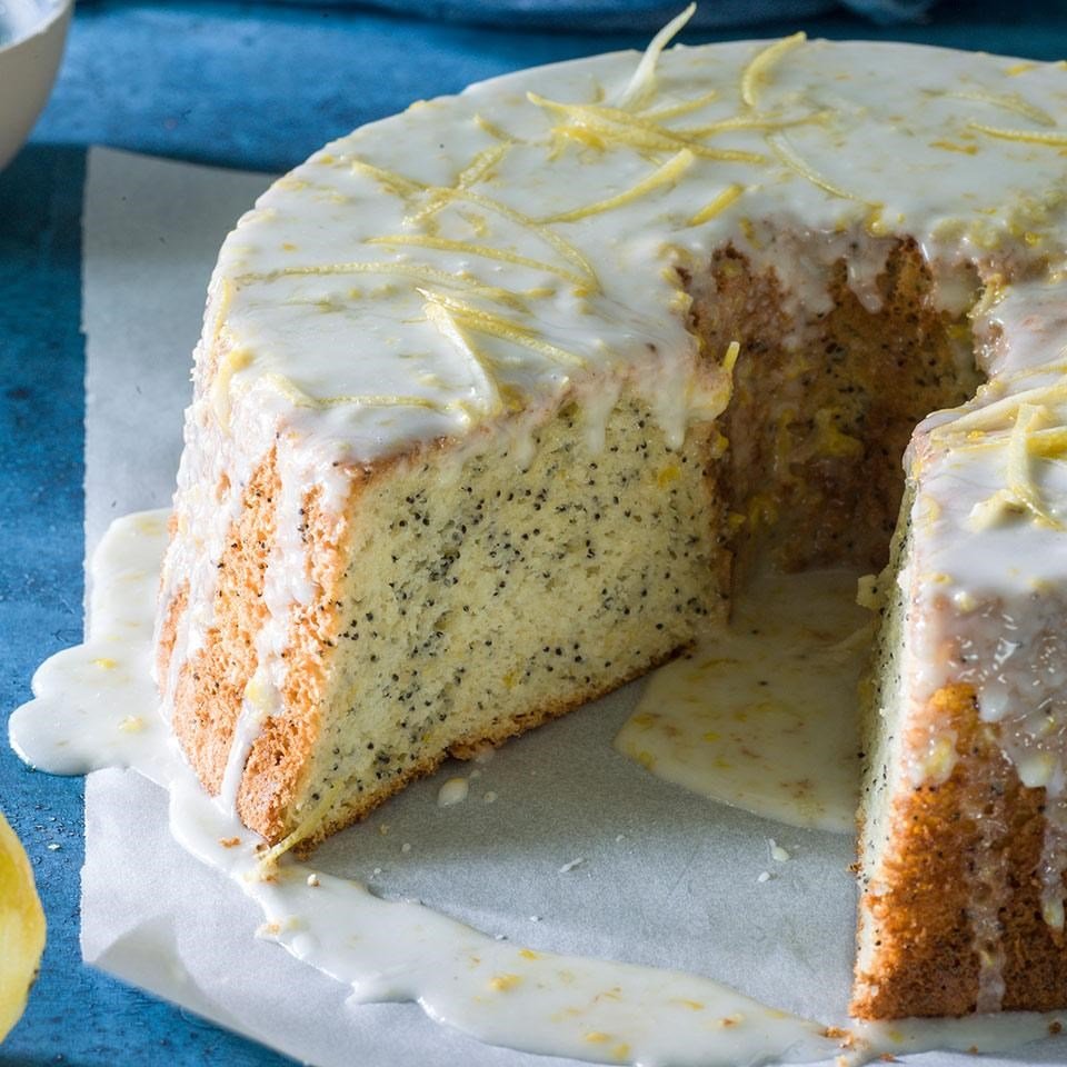 Lemon Poppy Seed Chiffon Cake Recipe