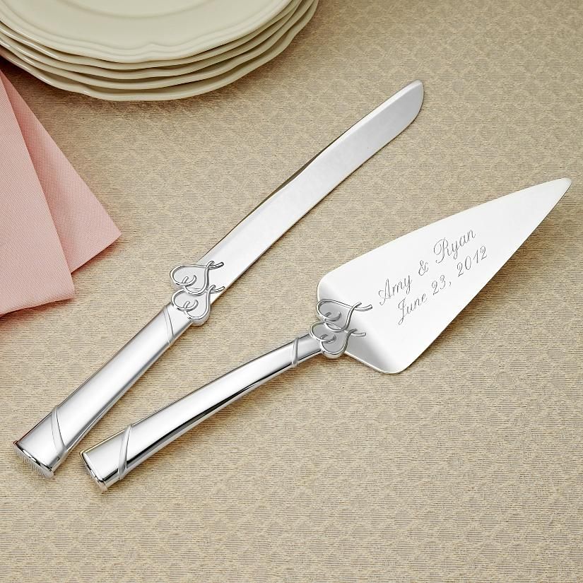 Lenox True Love Cake Server and Knife Set and other at ...